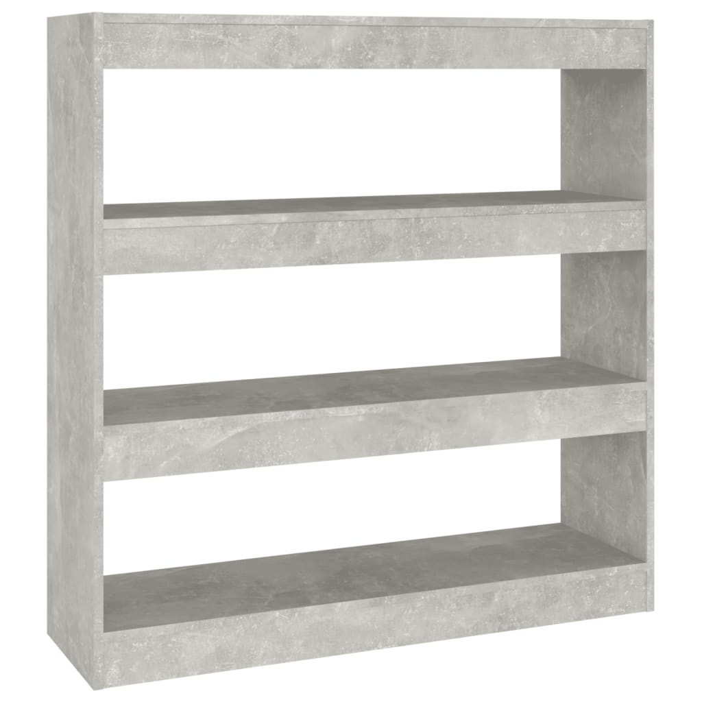 Kirjahylly/tilanjakaja betoninharmaa 100x30x103 cm - Sisustajankoti.fi