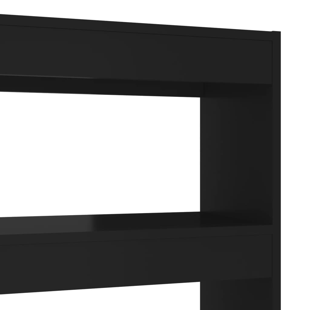 Kirjahylly/tilanjakaja musta 100x30x135 cm - Sisustajankoti.fi