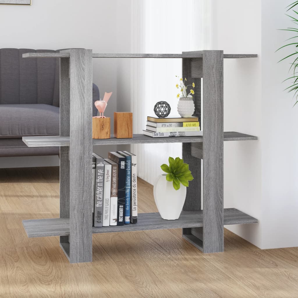 Kirjahylly/tilanjakaja harmaa Sonoma 100x30x87 cm - Sisustajankoti.fi