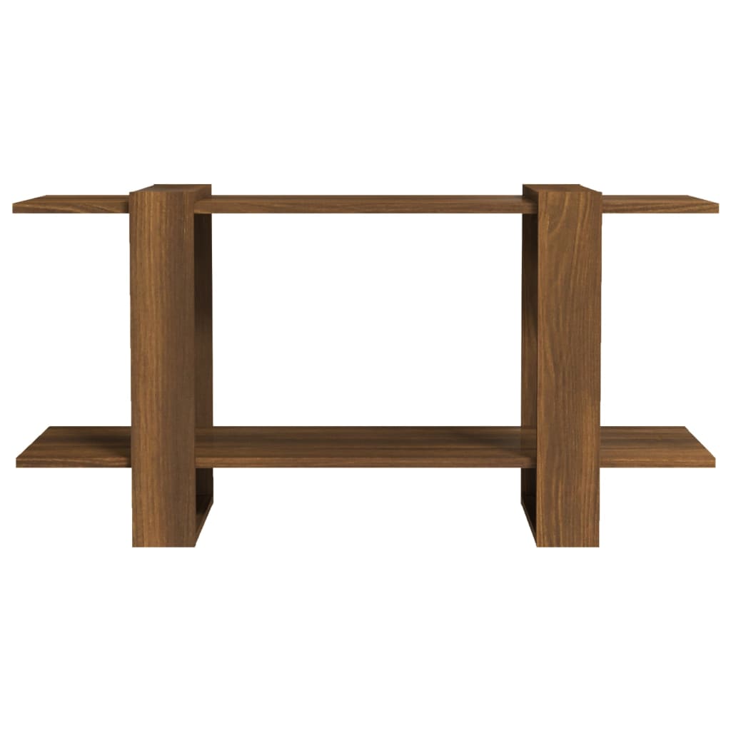 Kirjahylly ruskea tammi 100x30x51 cm tekninen puu - Sisustajankoti.fi