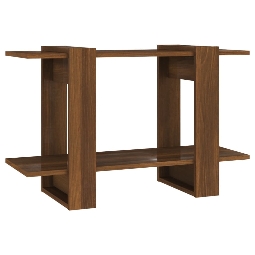 Kirjahylly/tilanjakaja ruskea tammi 80x30x51 cm - Sisustajankoti.fi
