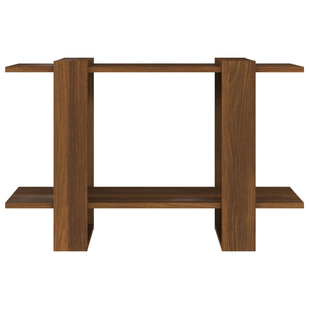 Kirjahylly/tilanjakaja ruskea tammi 80x30x51 cm - Sisustajankoti.fi