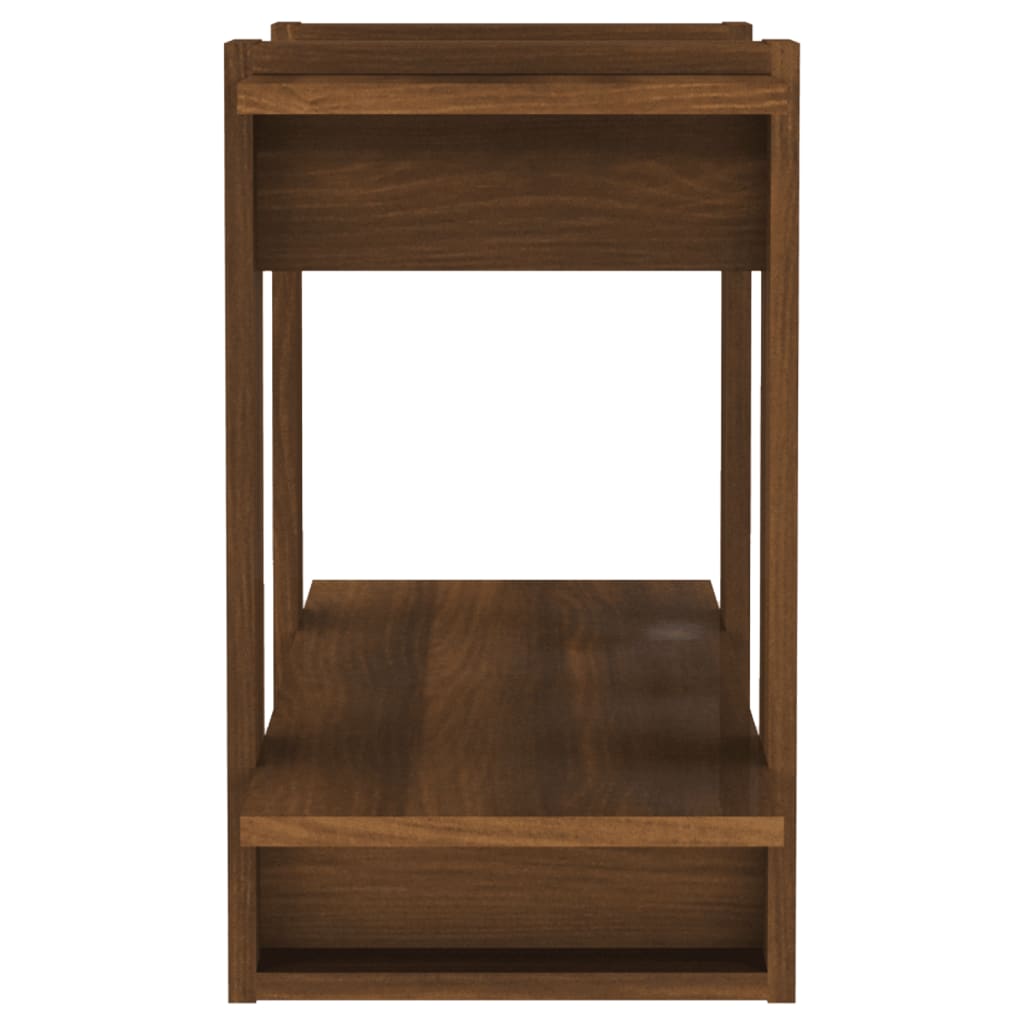 Kirjahylly/tilanjakaja ruskea tammi 80x30x51 cm - Sisustajankoti.fi