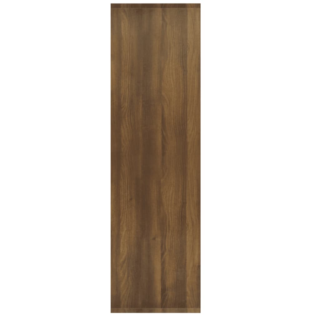 Kirjahylly/tilanjakaja ruskea tammi 80x30x103 cm tekninen puu - Sisustajankoti.fi