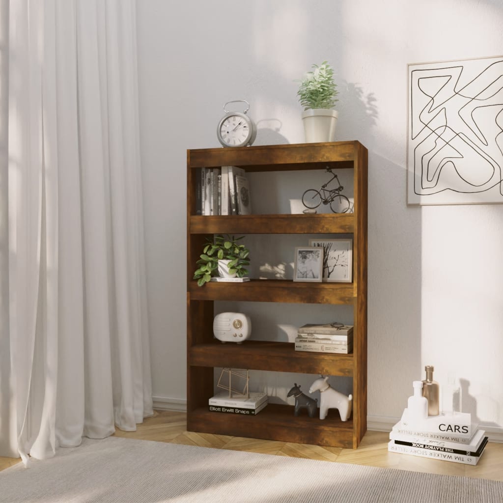 Kirjahylly/tilanjakaja savutammi 80x30x135 cm - Sisustajankoti.fi