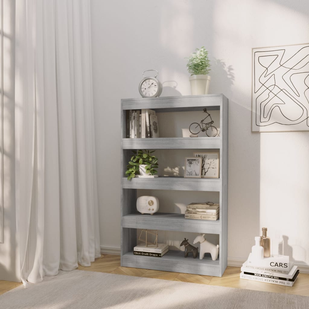 Kirjahylly/tilanjakaja harmaa Sonoma 80x30x135 cm - Sisustajankoti.fi