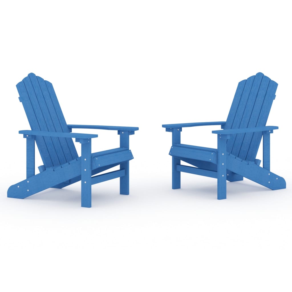 Adirondack puutarhatuolit 2 kpl HDPE vedensininen - Sisustajankoti.fi