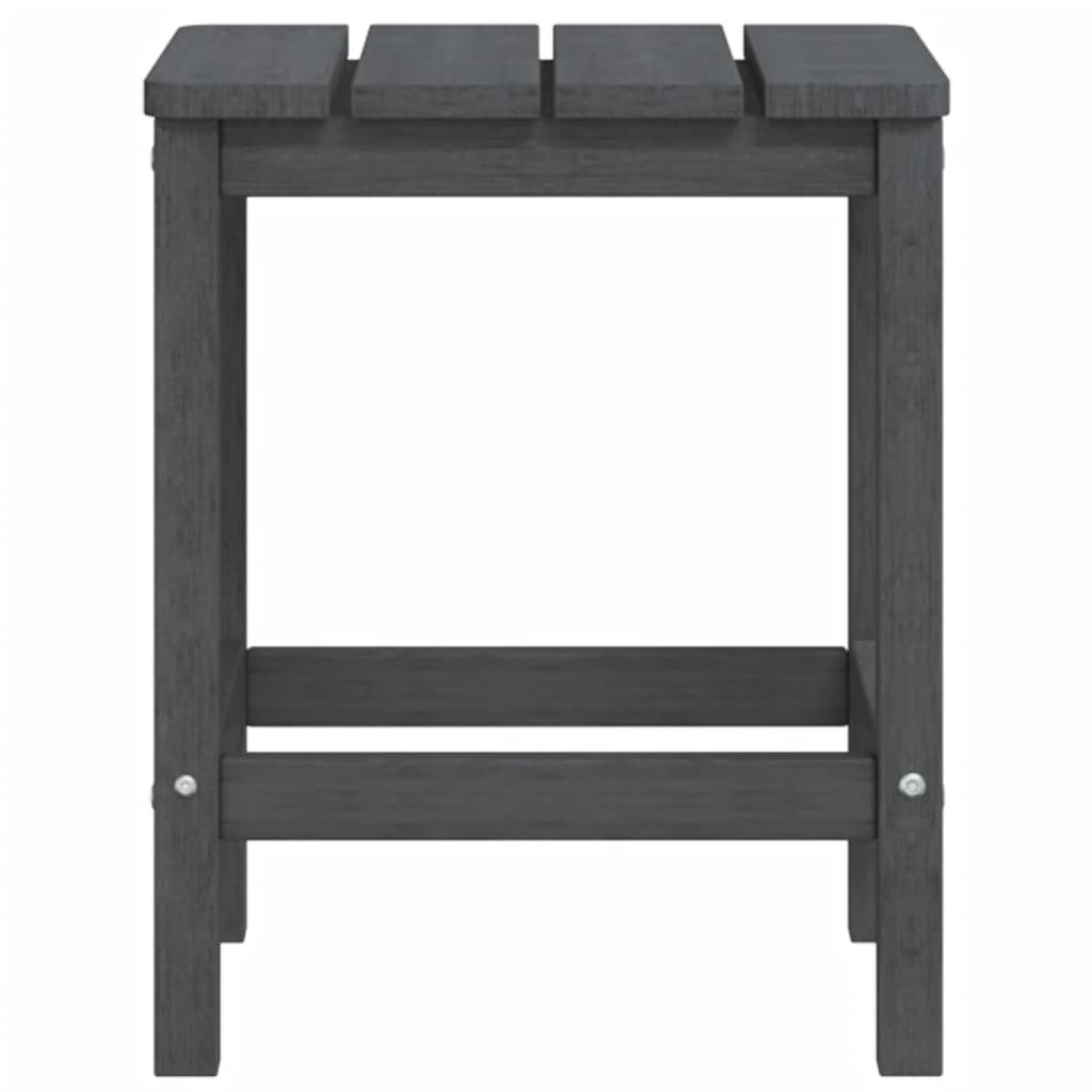 Adirondack puutarhatuoli pöydällä HDPE antrasiitti - Sisustajankoti.fi