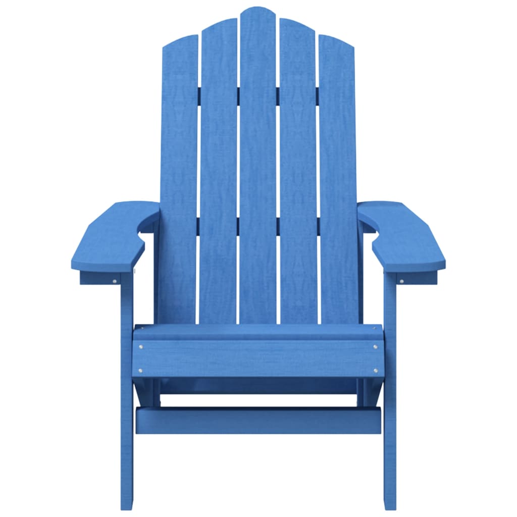 Adirondack puutarhatuoli pöydällä HDPE vedensininen - Sisustajankoti.fi