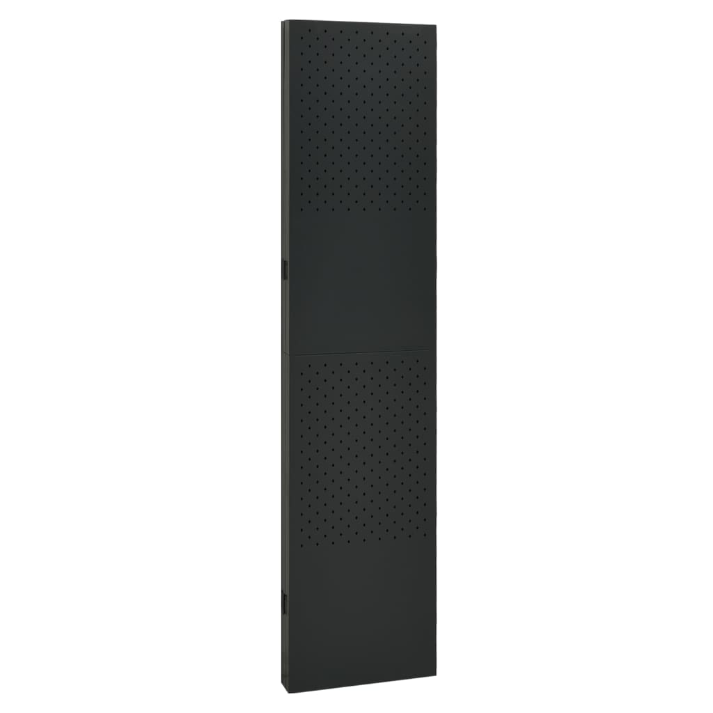 4-paneeliset tilanjakajat 2 kpl 160x180 cm musta teräs - Sisustajankoti.fi