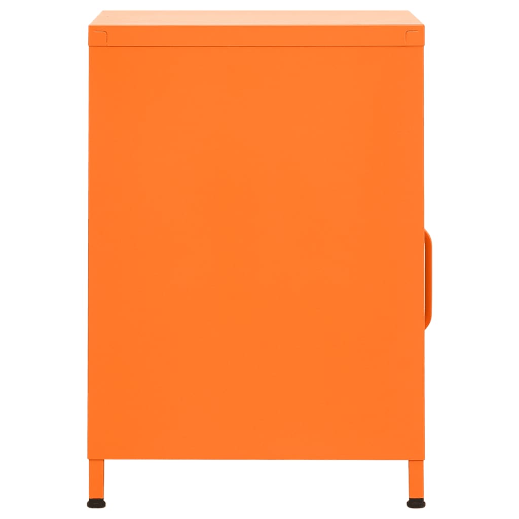Yöpöydät 2 kpl oranssi 35x35x51 cm teräs - Sisustajankoti.fi