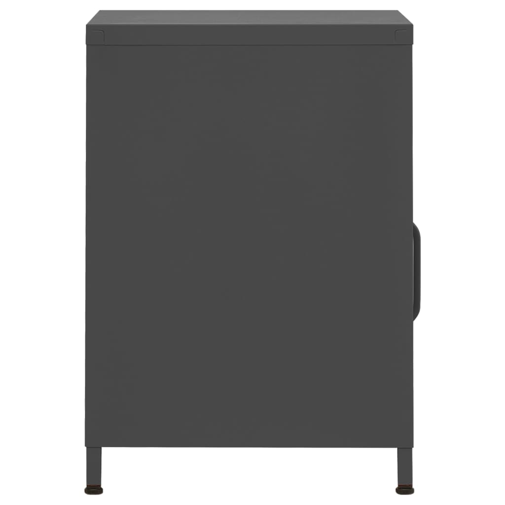 Yöpöydät 2 kpl antrasiitti 35x35x51 cm teräs - Sisustajankoti.fi