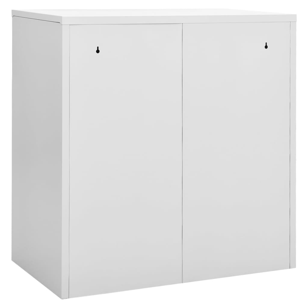 Pukukaapit 2 kpl vaaleanharmaa ja punainen 90x45x92,5 cm teräs - Sisustajankoti.fi