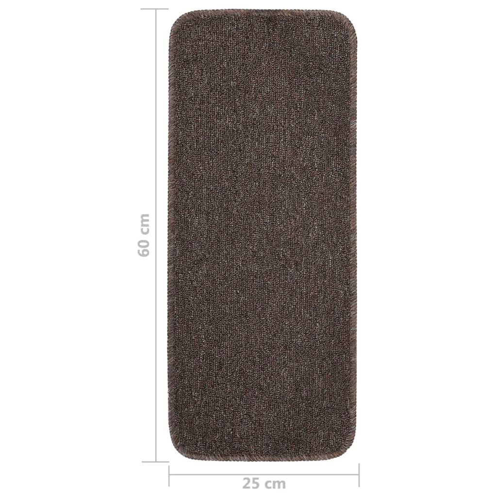 Porrasmatot 15 kpl 60x25 cm ruskea liukumaton - Sisustajankoti.fi