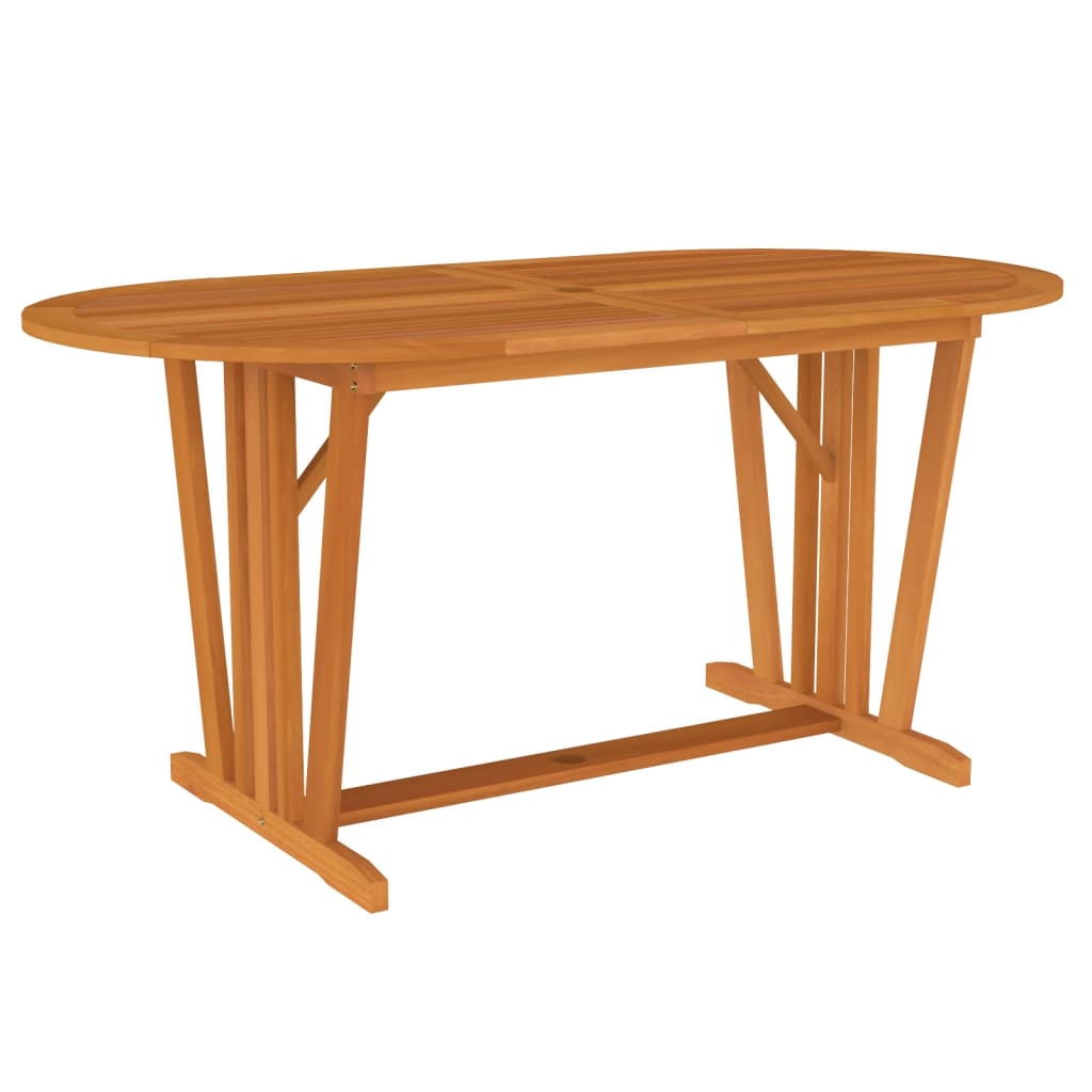 Puutarhapöytä 160x85x75 cm täysi eukalyptuspuu - Sisustajankoti.fi