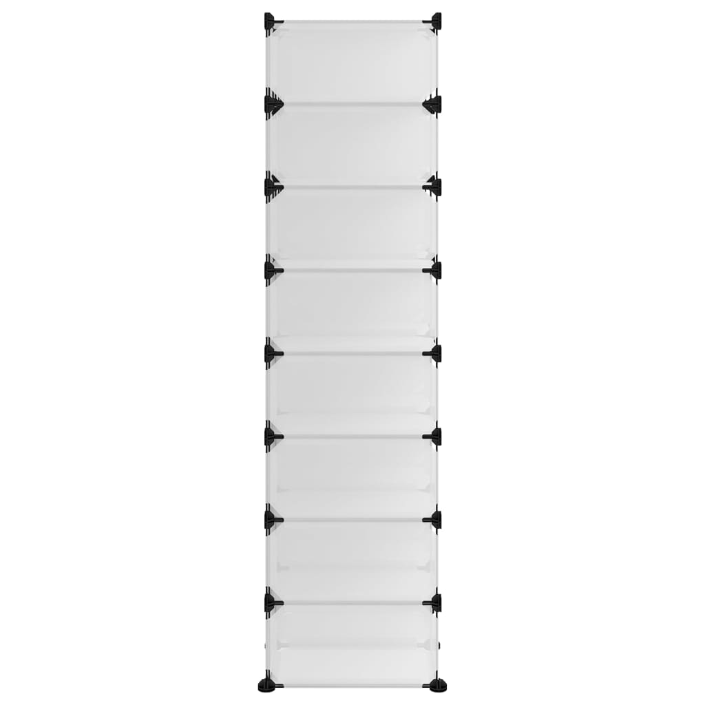 Kenkäteline läpinäkyvä 93x36,5x140 cm PP - Sisustajankoti.fi