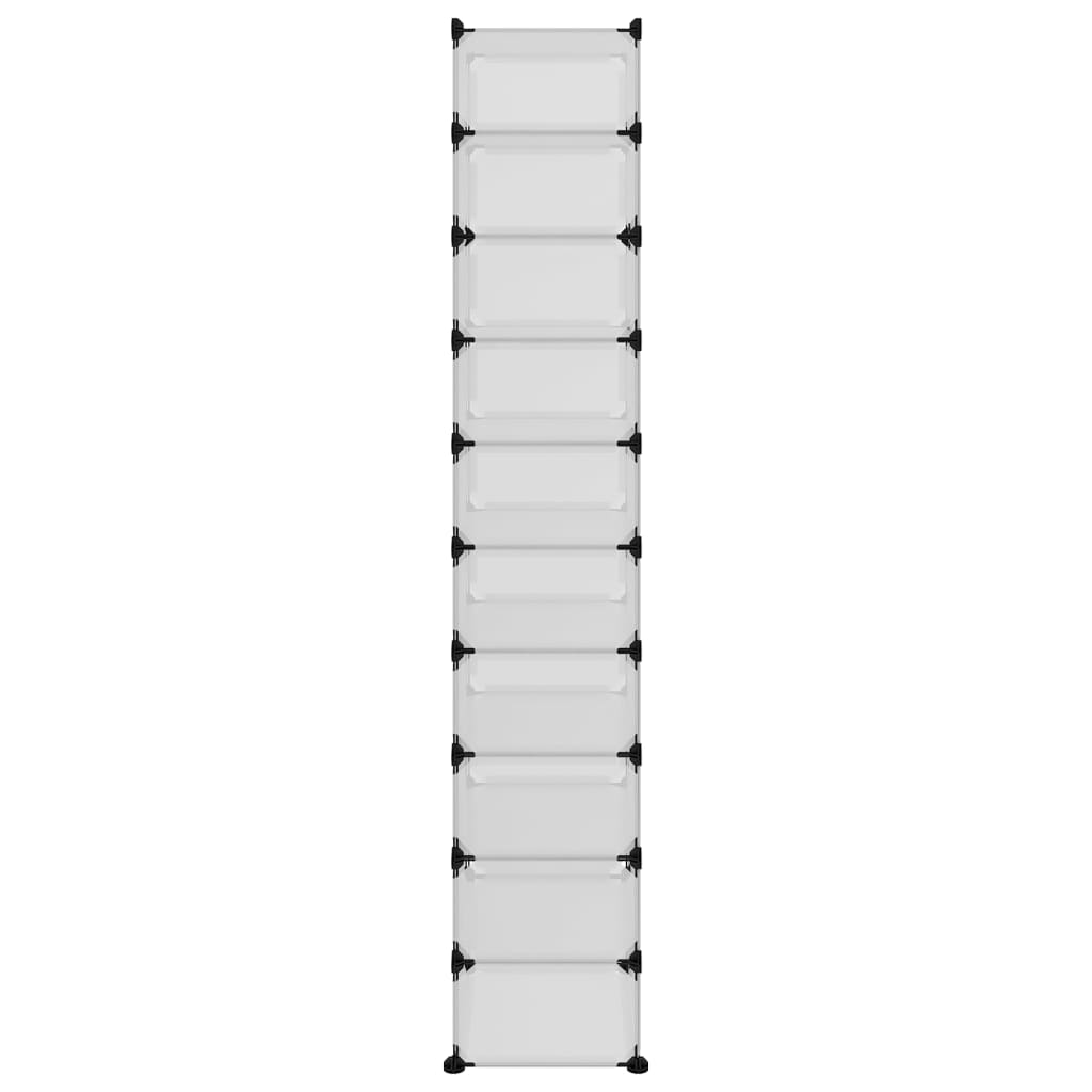 Kenkäteline läpinäkyvä 44x32x174 cm PP - Sisustajankoti.fi