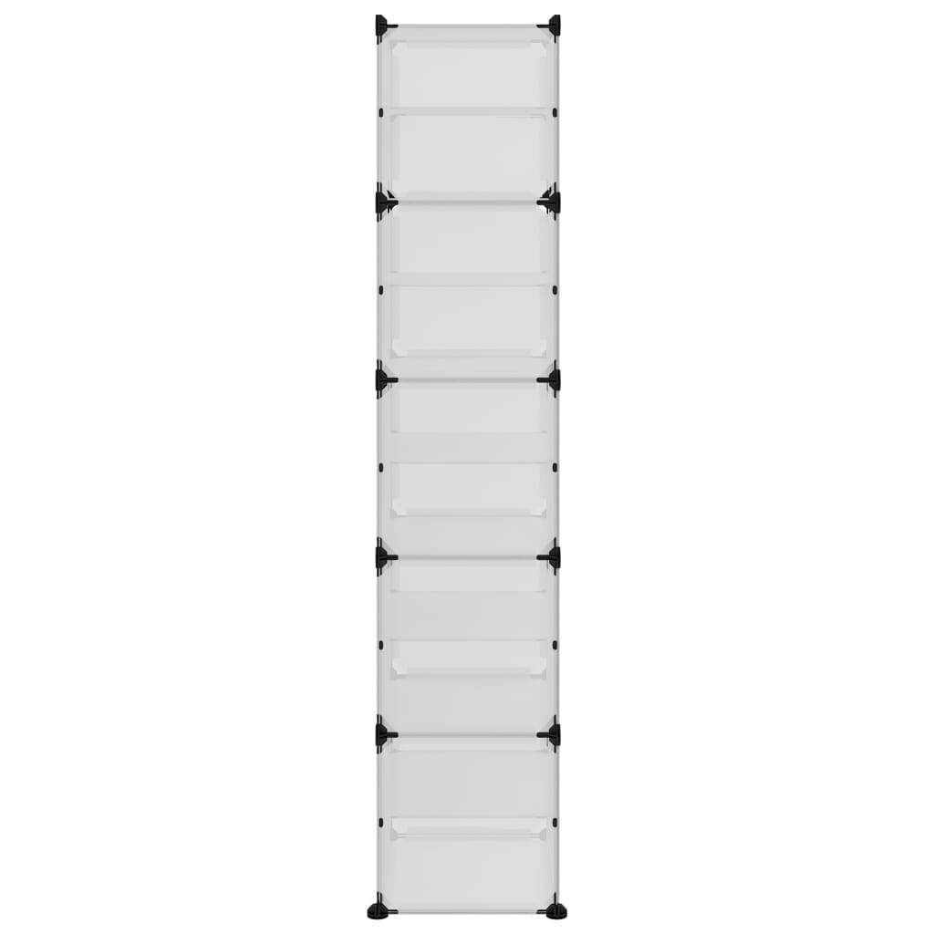 Kenkäteline läpinäkyvä 44x31,5x153,5 cm PP - Sisustajankoti.fi