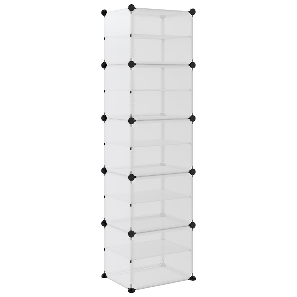 Kenkäteline läpinäkyvä 44x31,5x153,5 cm PP - Sisustajankoti.fi