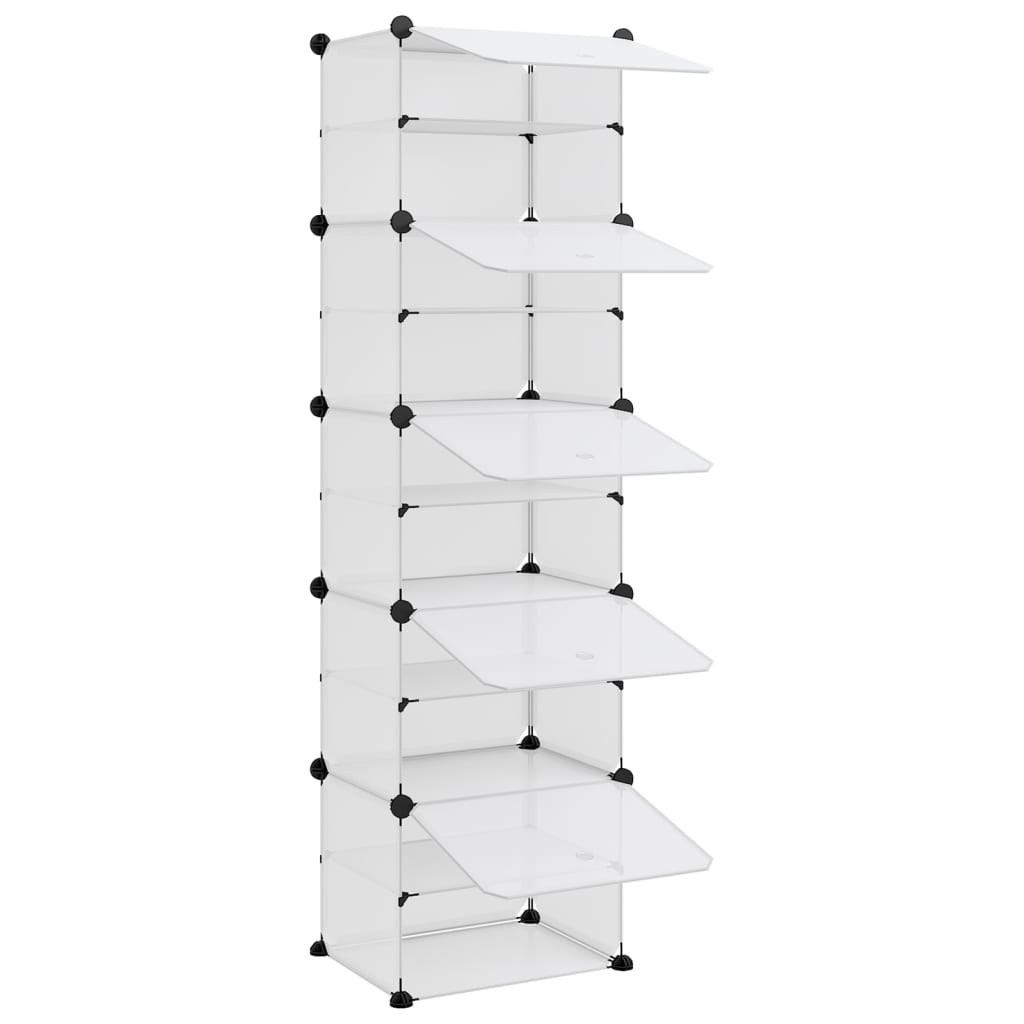 Kenkäteline läpinäkyvä 44x31,5x153,5 cm PP - Sisustajankoti.fi