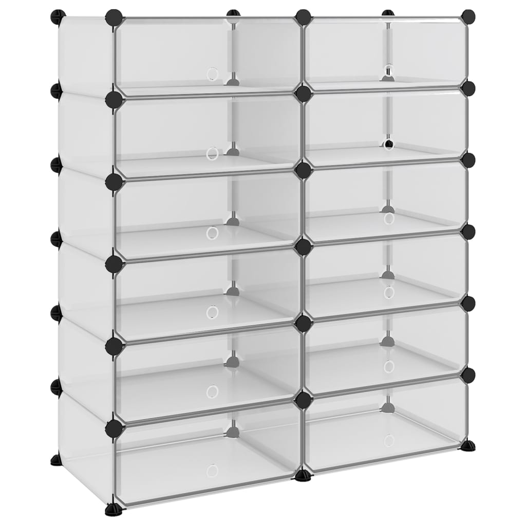 Kenkäteline läpinäkyvä 94,5x36,5x106 cm PP - Sisustajankoti.fi