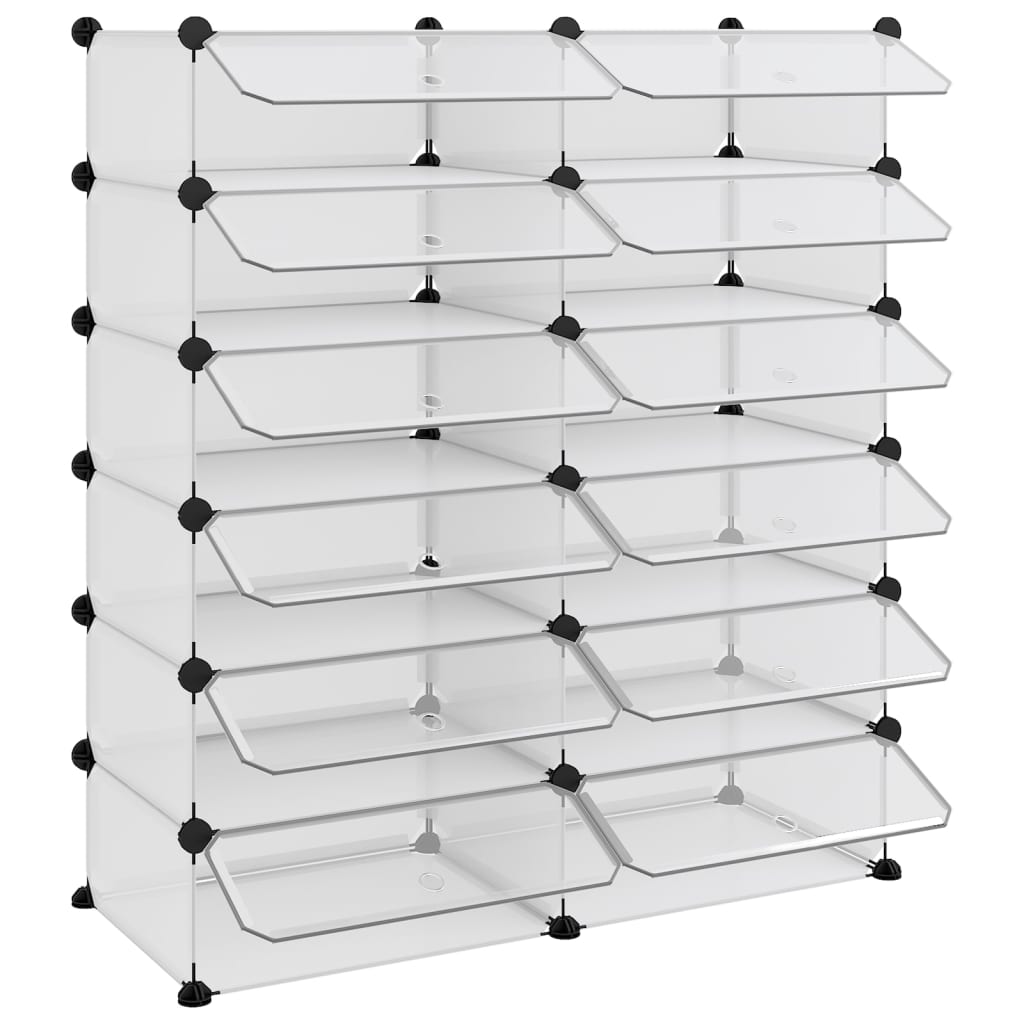 Kenkäteline läpinäkyvä 94,5x36,5x106 cm PP - Sisustajankoti.fi