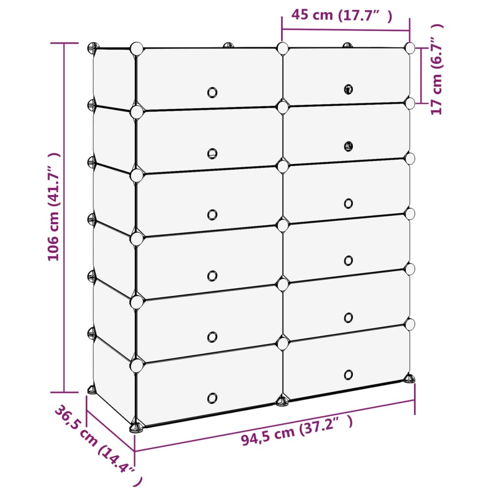 Kenkäteline läpinäkyvä 94,5x36,5x106 cm PP - Sisustajankoti.fi
