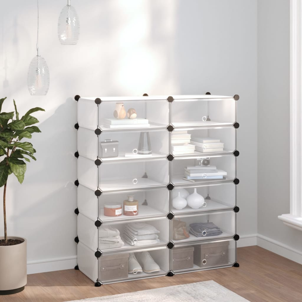 Kenkäteline läpinäkyvä 94,5x36,5x106 cm PP - Sisustajankoti.fi