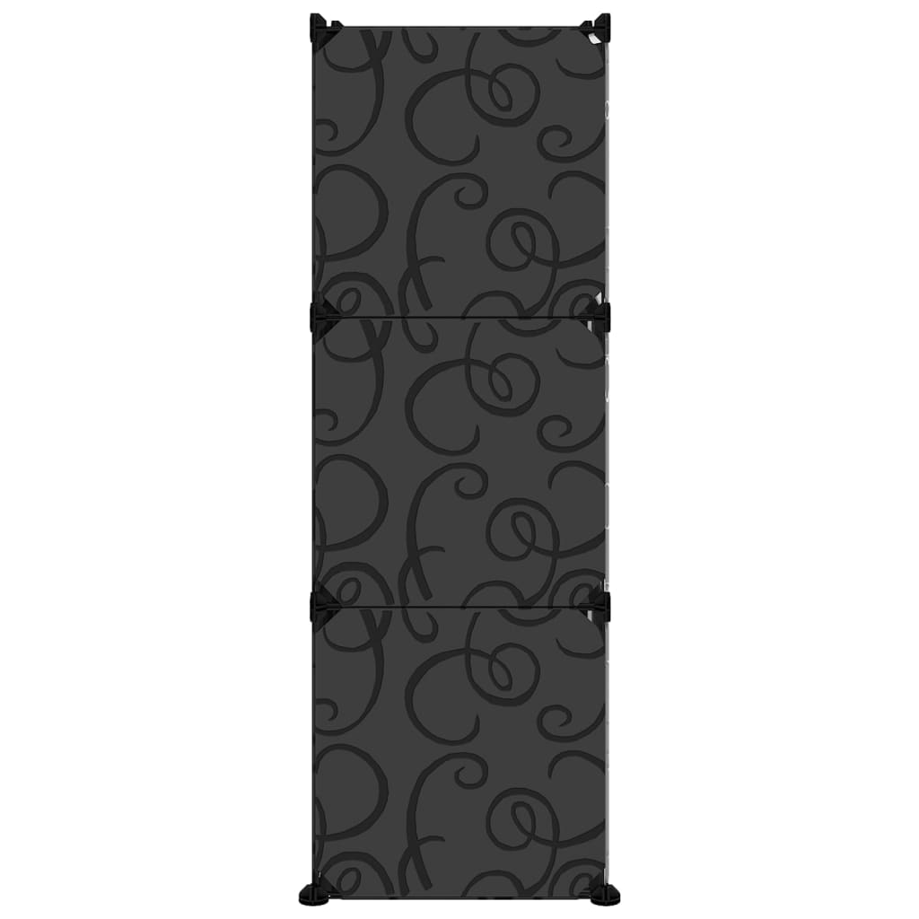 Kenkäteline musta 84,5x31x93,5 cm PP - Sisustajankoti.fi