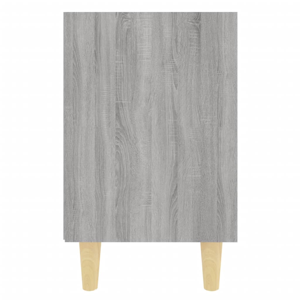 Yöpöydät täyspuujaloilla 2 kpl harmaa Sonoma 40x30x50 cm - Sisustajankoti.fi