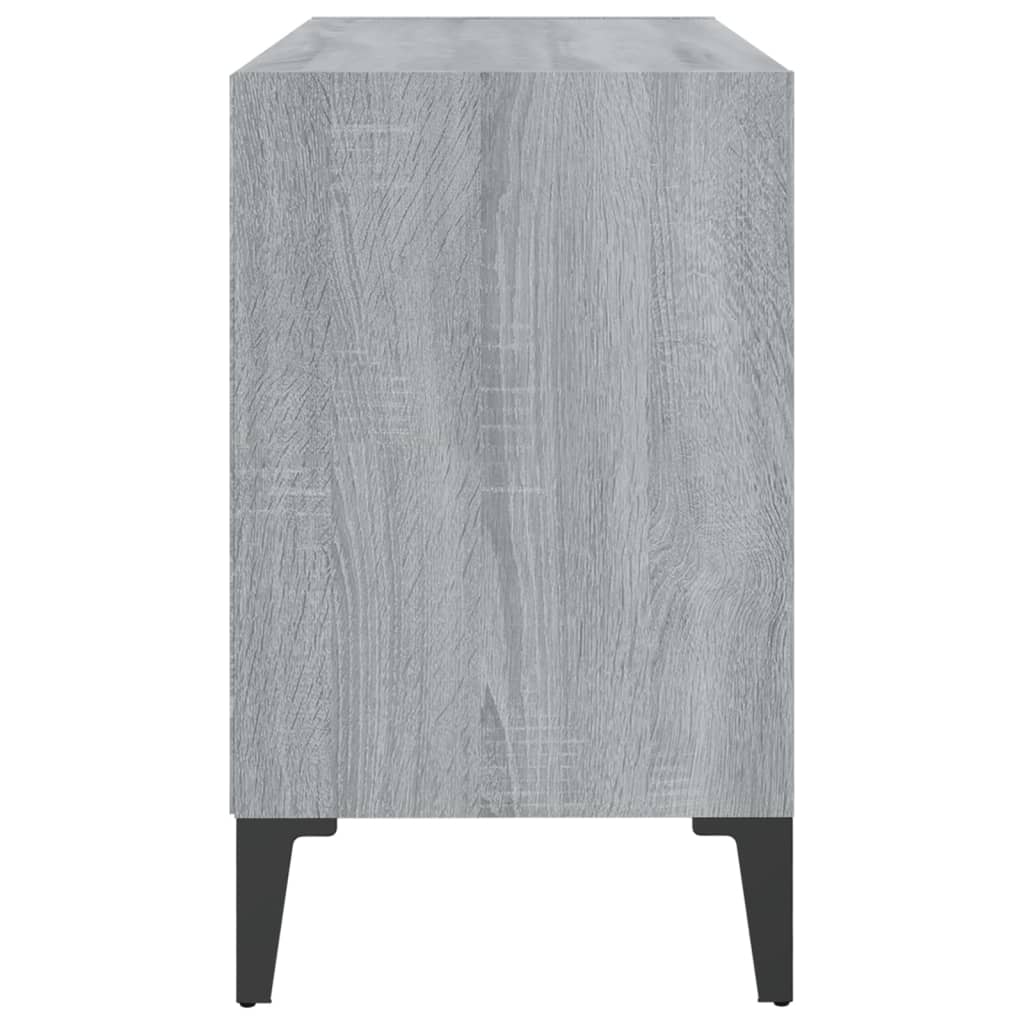 TV-taso metallijaloilla harmaa Sonoma 69,5x30x50 cm - Sisustajankoti.fi