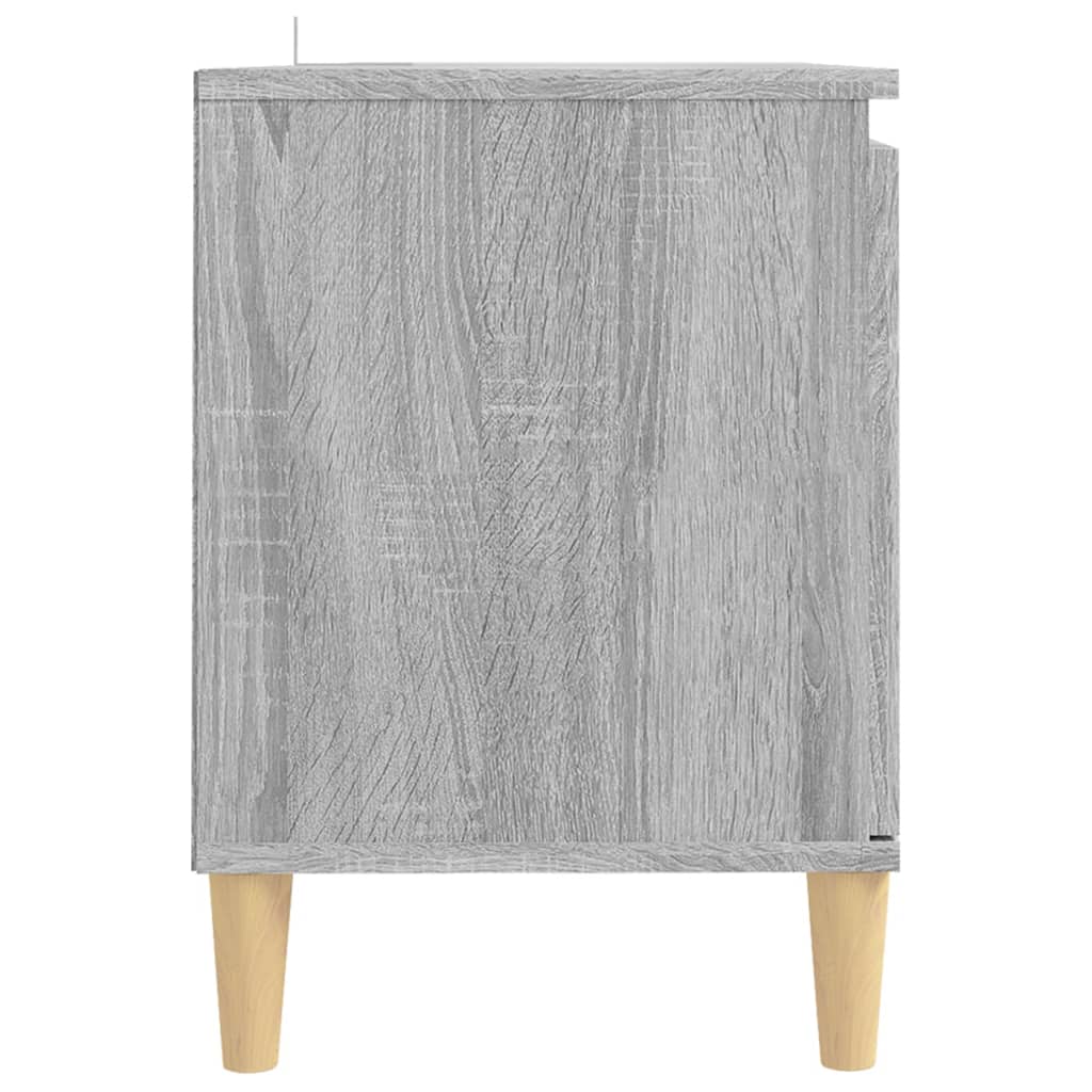 TV-taso täyspuiset jalat harmaa Sonoma 103,5x35x50 cm - Sisustajankoti.fi