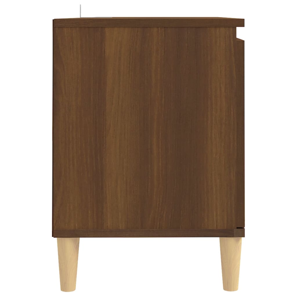 TV-taso täyspuiset jalat ruskea tammi 103,5x35x50 cm - Sisustajankoti.fi