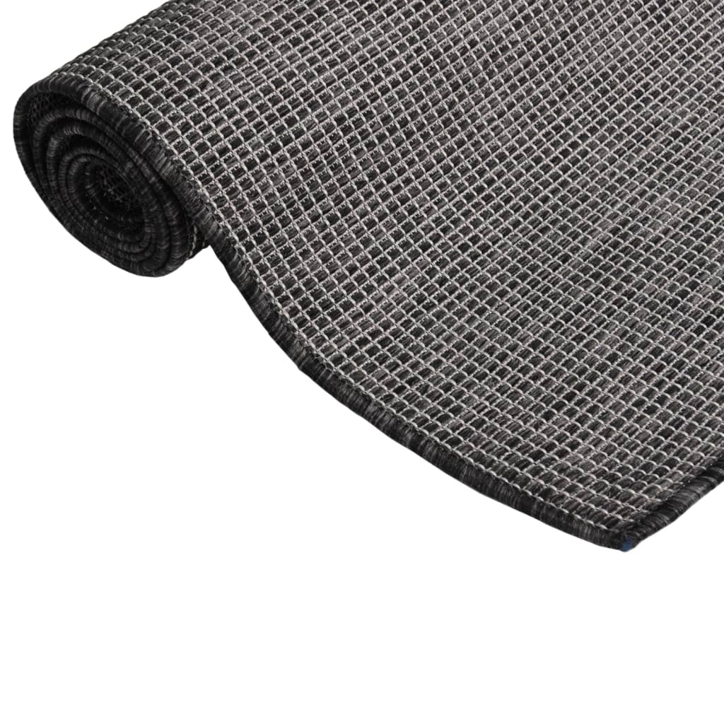 Ulkomatto Flatweave 80x250 cm harmaa - Sisustajankoti.fi