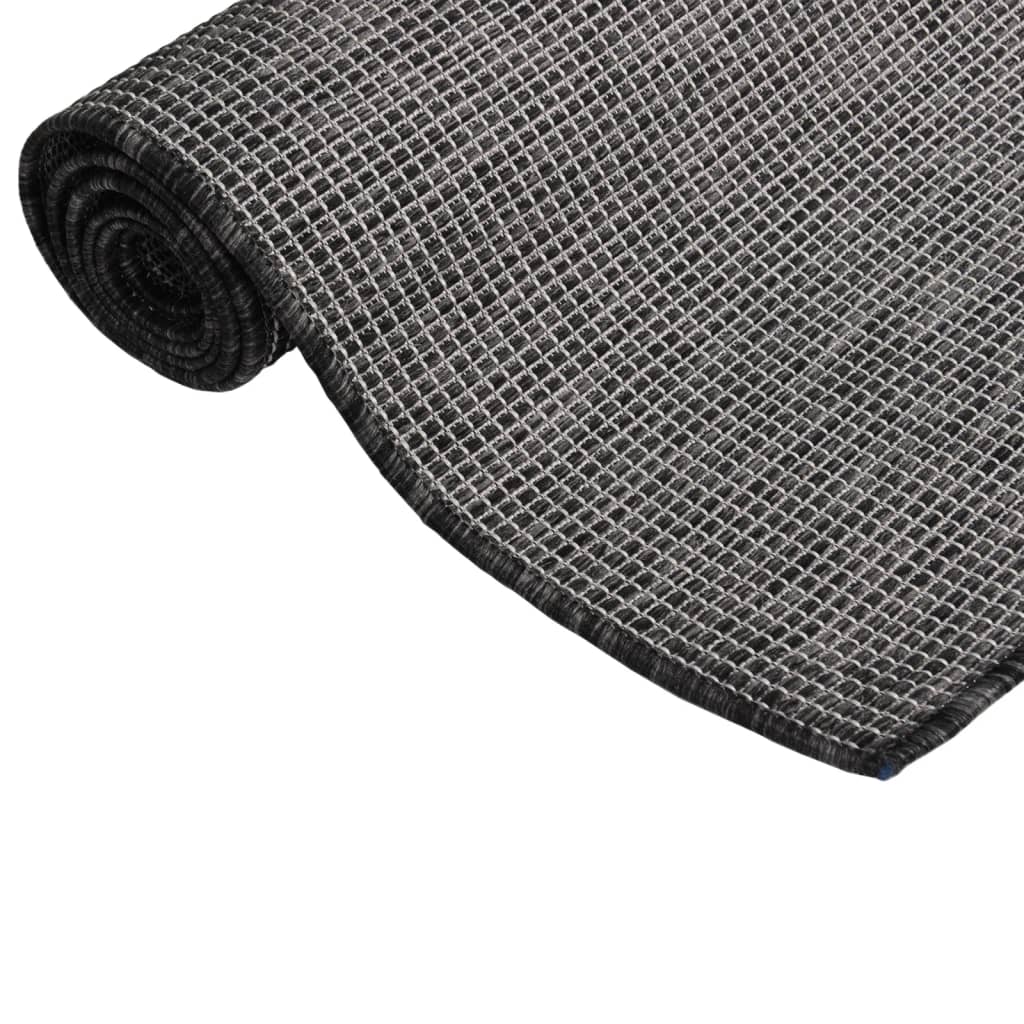 Ulkomatto Flatweave 100x200 cm harmaa - Sisustajankoti.fi