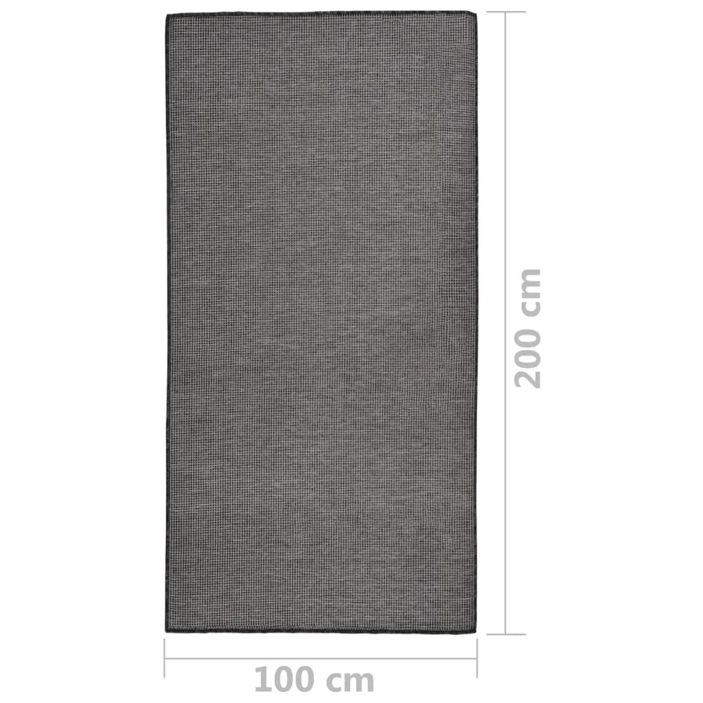 Ulkomatto Flatweave 100x200 cm harmaa - Sisustajankoti.fi