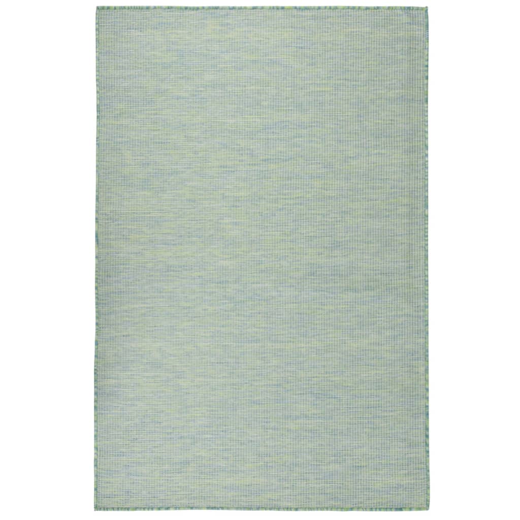 Ulkomatto Flatweave 120x170 cm turkoosi - Sisustajankoti.fi