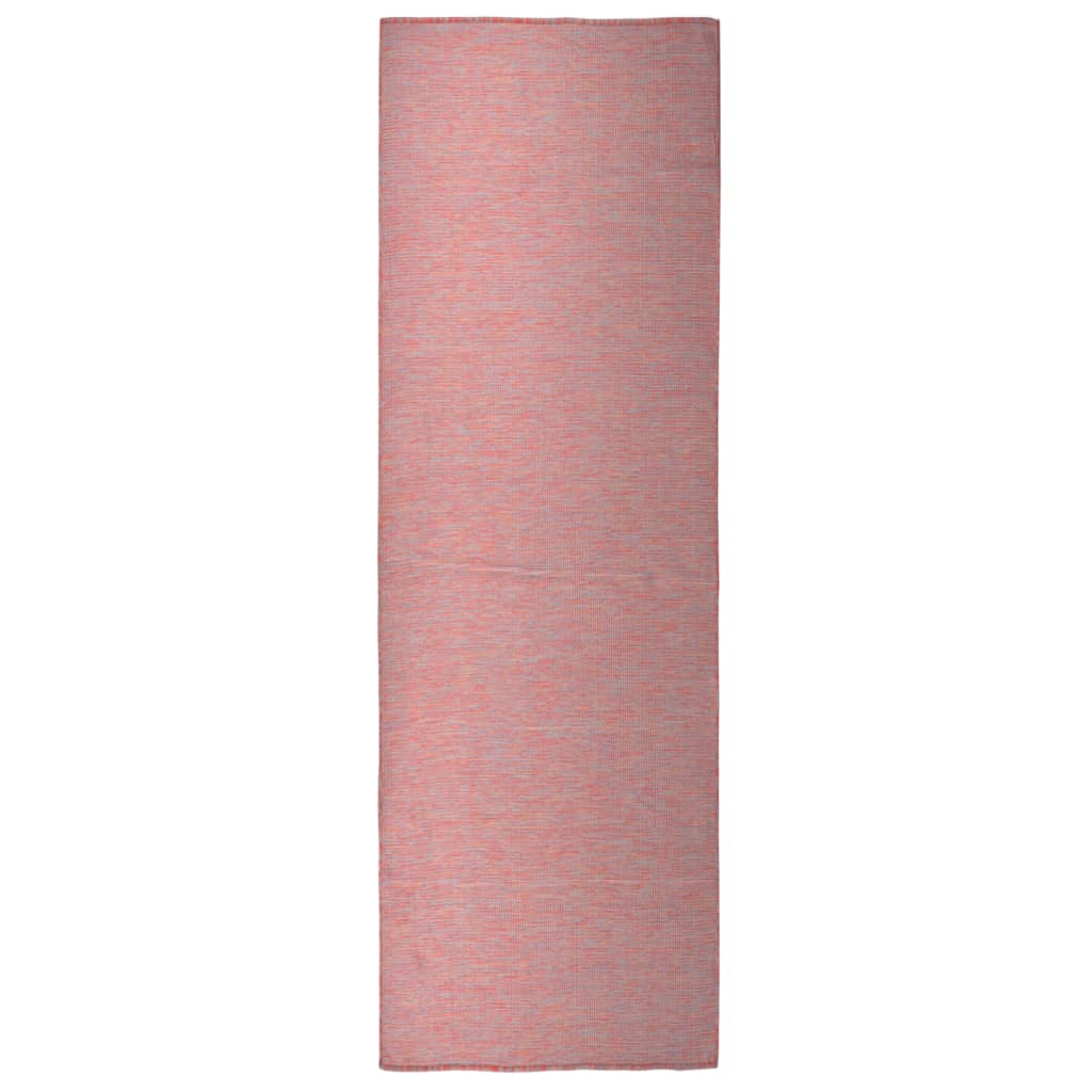 Ulkomatto Flatweave 80x250 cm punainen - Sisustajankoti.fi