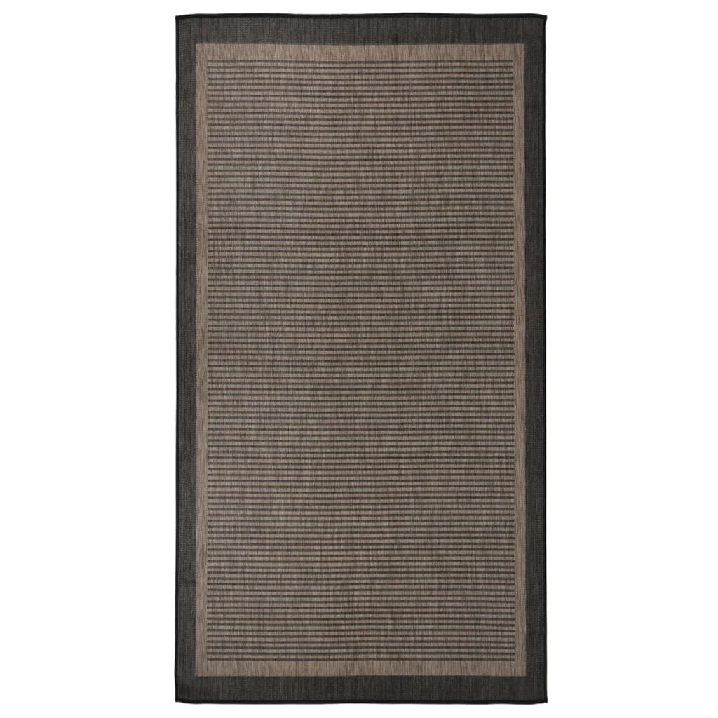 Ulkomatto Flatweave 80x150 cm tummanruskea - Sisustajankoti.fi