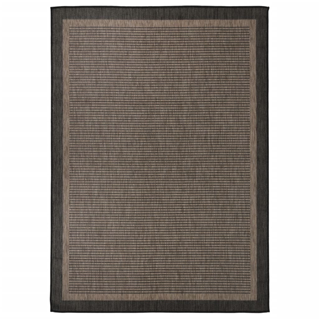 Ulkomatto Flatweave 120x170 cm tummanruskea - Sisustajankoti.fi