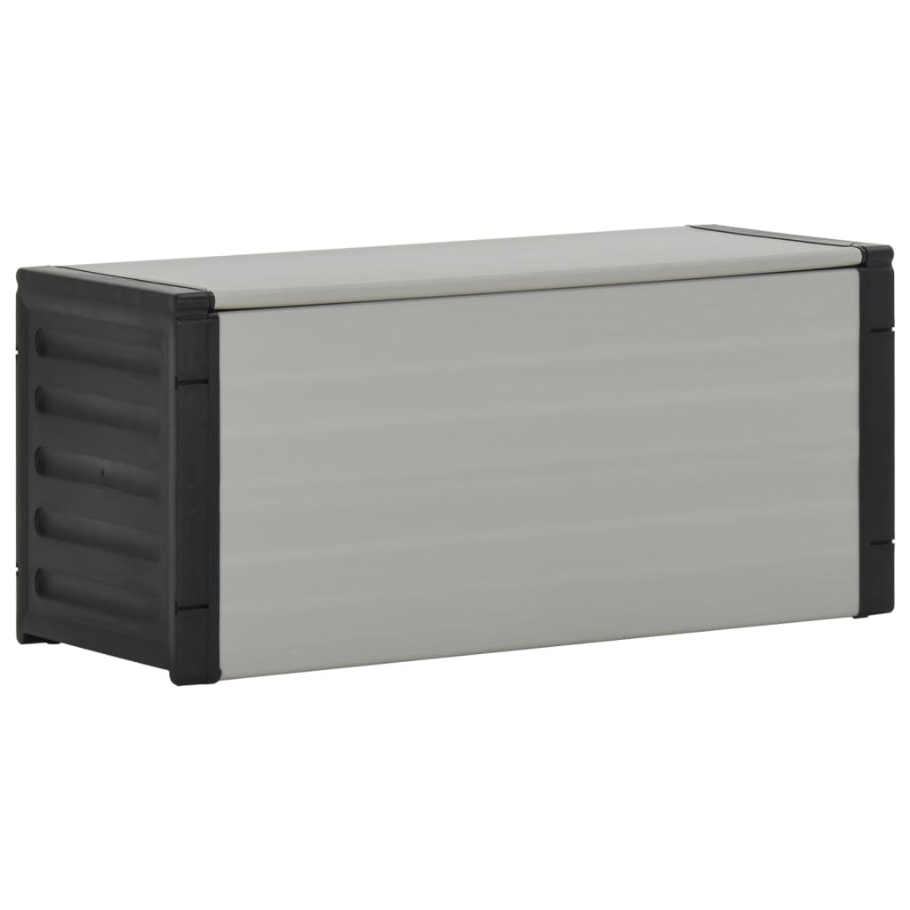 Puutarhan roskakori harmaa 85x34x40 cm - Sisustajankoti.fi