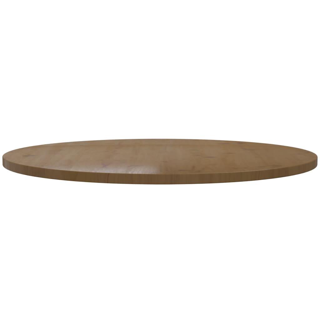 Pöytälevy ruskea Ø90x2,5 cm täysi mänty - Sisustajankoti.fi