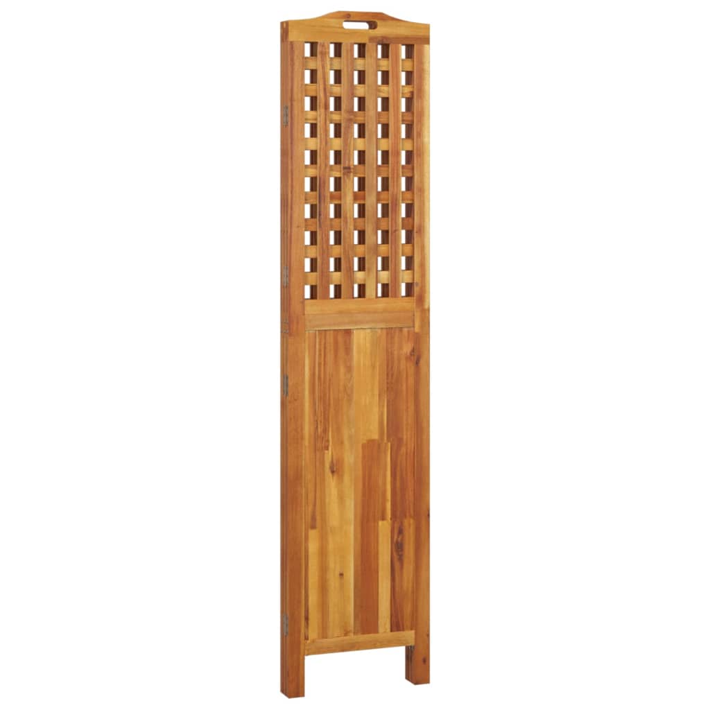 3-paneelinen Tilanjakaja 121,5x2x180 cm täysi akasiapuu - Sisustajankoti.fi