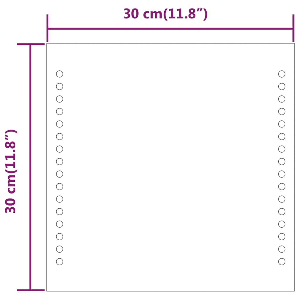 Kylpyhuoneen LED-peili 30x30 cm - Sisustajankoti.fi
