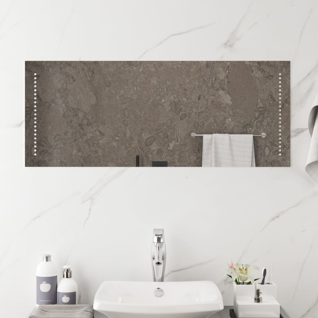 Kylpyhuoneen LED-peili 100x40 cm - Sisustajankoti.fi
