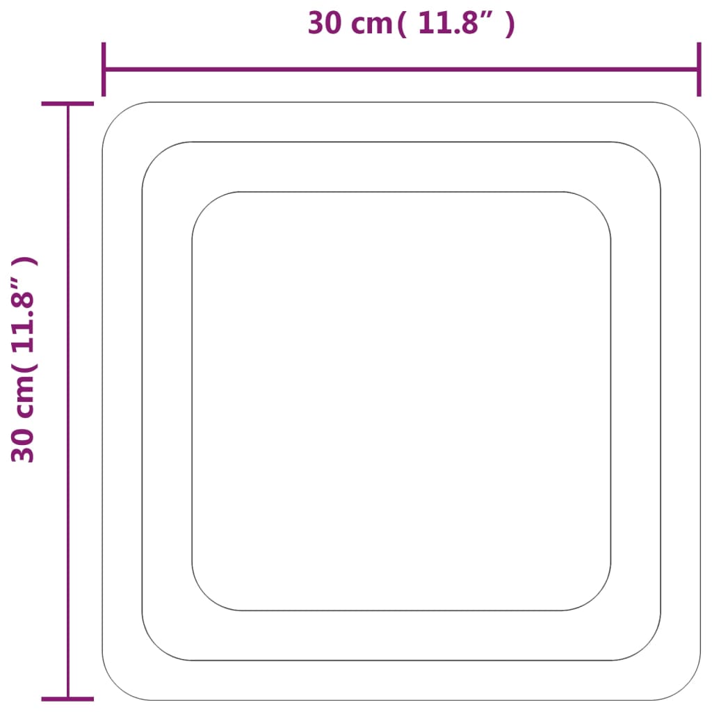 Kylpyhuoneen LED-peili 30x30 cm - Sisustajankoti.fi