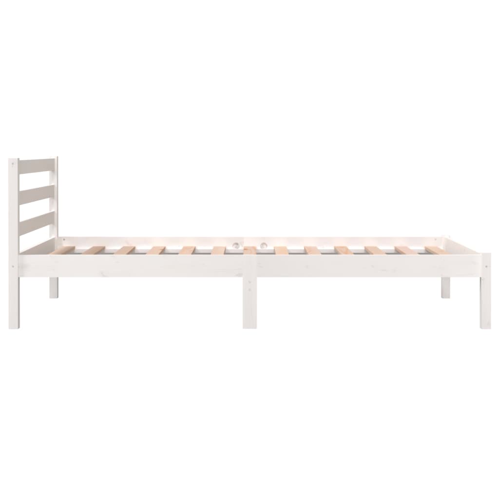 Sängynrunko täysi mänty 90x190 cm valkoinen 3FT Single - Sisustajankoti.fi