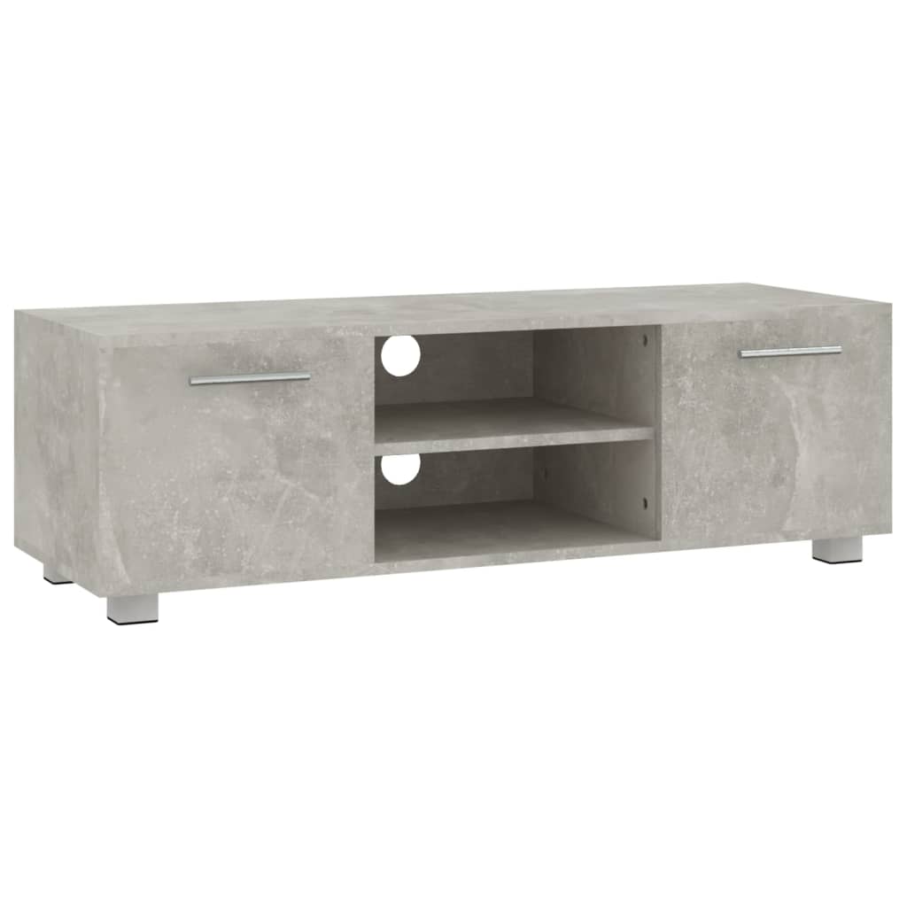 TV-taso betoninharmaa 110x40x35 cm tekninen puu - Sisustajankoti.fi