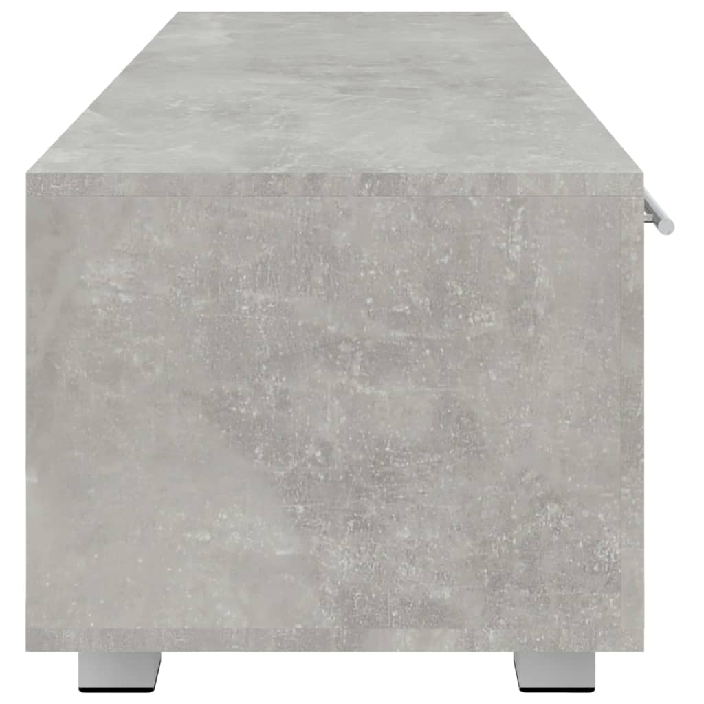 TV-taso betoninharmaa 110x40x35 cm tekninen puu - Sisustajankoti.fi