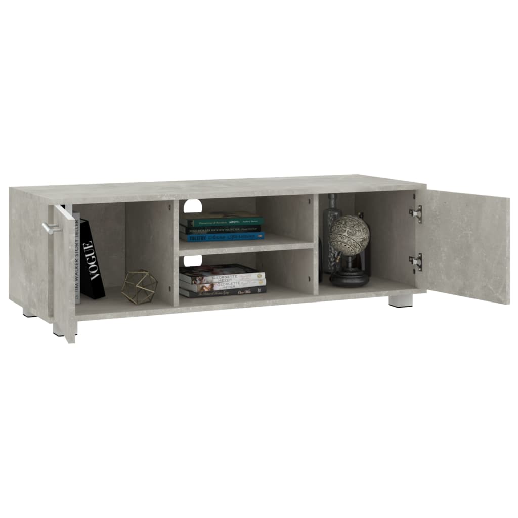 TV-taso betoninharmaa 110x40x35 cm tekninen puu - Sisustajankoti.fi